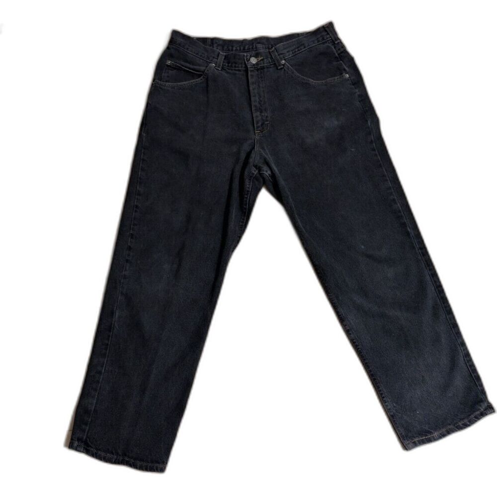 VTG Brittania Black Relaxed 33x30 (32x29) Jeans 90's 1994 Skater Faded